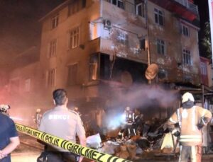 Avcılar’da çorap atölyesinde yangın