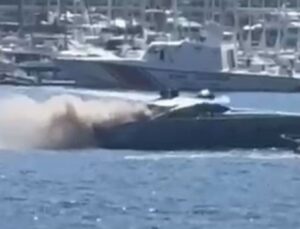 Bodrum’da motoryatta yangın çıktı