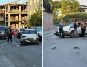 Kavga ettiği eşinin otomobilini cipiyle çarparak hurdaya çevirdi