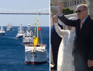 Mavi Vatan’ın koruyucuları İstanbul’u ve Cumhurbaşkanı Erdoğan’ı selamladı