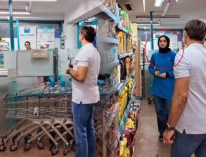 Zincir marketi denetime giden belediye başkanı, personelin cevabı karşısında kalakaldı