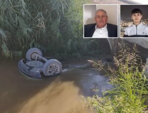 Baba ve oğlu sulama kanalında devrilen araçta boğularak hayatını kaybetti