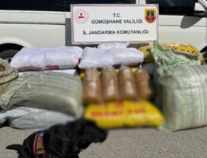 Gümüşhane’de kaçak tütün ele geçirildi