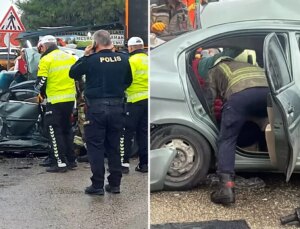 Otomobil, park halindeki tankere çarptı: 3 ölü, 2 yaralı