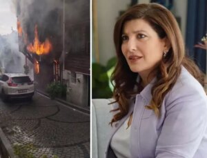 Bebek’teki alevler ünlü oyuncu Şebnem Bozoklu’nun da evini yaktı