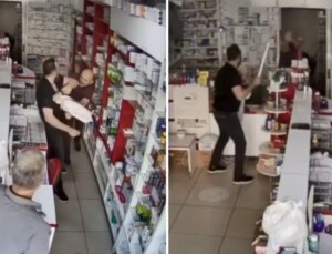 Eczane çalışanını muadil ilaç verdi diye sopayla dövdü