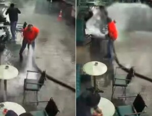 Esnaf şov yapayım derken kaos çıkardı