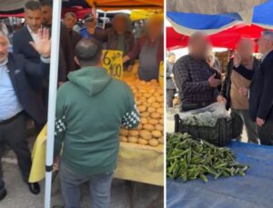 Esnafın söyledikleri, pazara denetime giden belediye başkanını çileden çıkardı