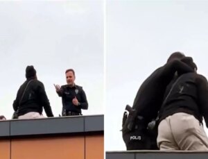 Nedeni çok ilginç! İntihara kalkışan kapıcıyı polisler son anda ikna etti