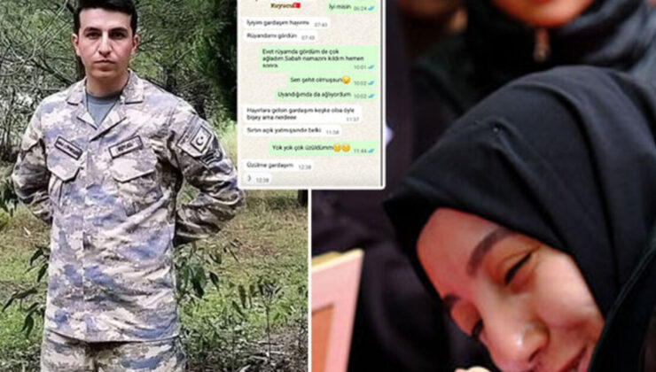 “Ağabey rüyamda seni şehit gördüm!” Şehidin son mesajı!