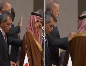 Cumhurbaşkanı Erdoğan, Suudi Arabistan Dışişleri Bakanı El Suud ile sohbet etti