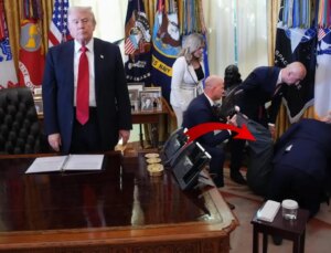 Trump’ın basın toplantısında korku dolu anlar! İlk müdahaleyi Mehmet Öz yaptı