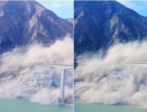 Yeni köprü açıldıktan haftalar sonra çöktü: Dev beton bloklar nehre düştü