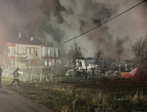 Zihinsel engelli üç kardeşin evinde yangın çıktı