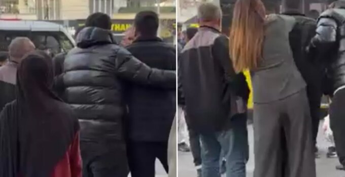 Diyarbakır’da otomobil yayaya çarptı, sürücüler birbirlerinin üstüne yürüdü