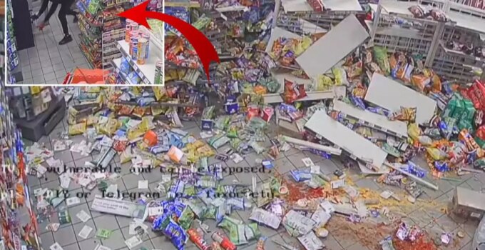 Eşi benzeri görülmemiş hırsızlık! Halatla araca bağladı, ortalığı yerle bir etti