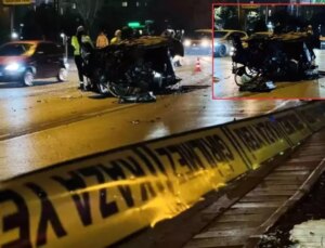 Kontrolden çıktı, ağaca çarptı, alev aldı