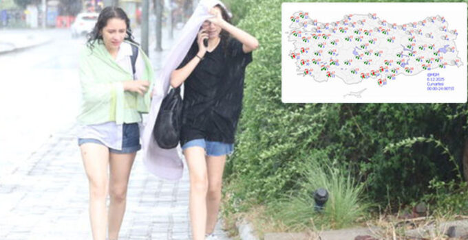 Meteoroloji’den kritik açıklama! 8 kent için alarm verildi! Ege ve Akdeniz dikkat… 7 bölgede yağış var!