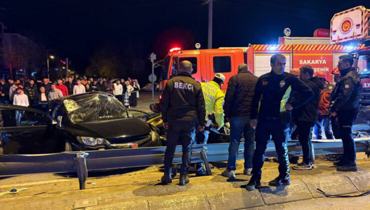 Sakarya’da iki otomobil çarpıştı: 1 ölü, 2 yaralı