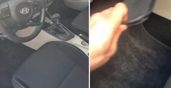 Sıfır araç aldı, paspası kaldırınca neye uğradığını şaşırdı: Yazıklar olsun