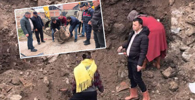 Site inşaatı kazısında çıktı… Mezar ve insan kemikleri!