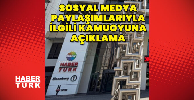 Sosyal Medya Paylaşımlarıyla İlgili Kamuoyuna Açıklama