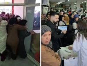 Ucuzluğu gören kadınlar ezilme tehlikesi atlattı