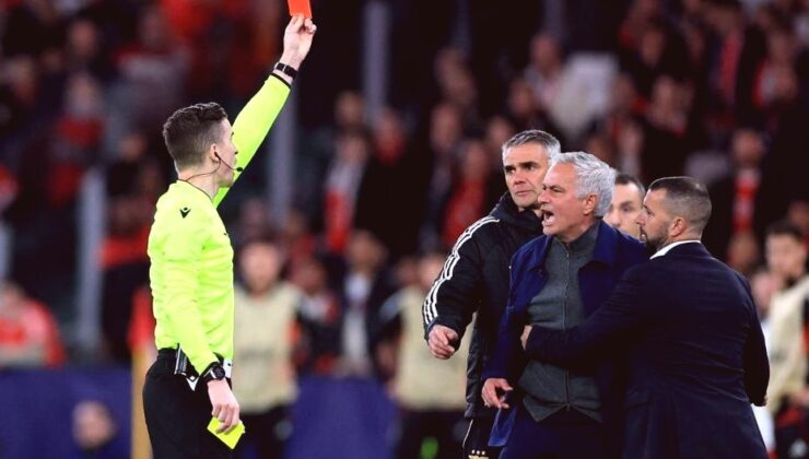 Türkiye-Romanya Maçında Mourinho’ya Kırmızı Kart Gösteren Hakem Düdük Çalacak