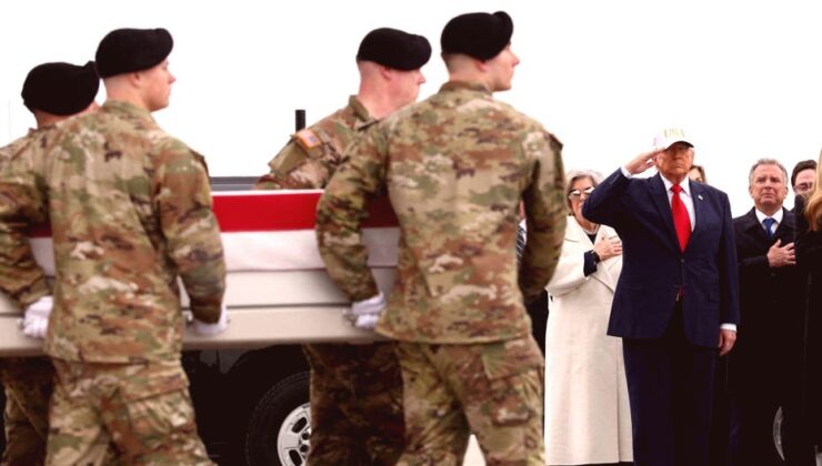 İran Savaşında Hayatını Kaybeden ABD Askerleri İçin Tören Düzenlendi