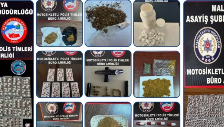 Malatya’da 5 Günlük Yunus Operasyonu: 21 Gözaltı, Çok Sayıda Ele Geçirme