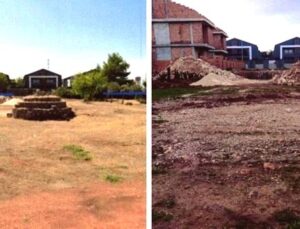 Roma Dönemi Sarnıcı İş Makinesiyle Yok Edildi