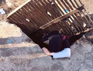 Okul yolundaki mazgal kazası: Öğrenci 1.5 metrelik çukura düştü