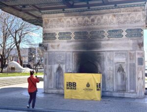 Tophane Çeşmesi’ni Yakan Şüpheli Adliyeye Sevk Edildi