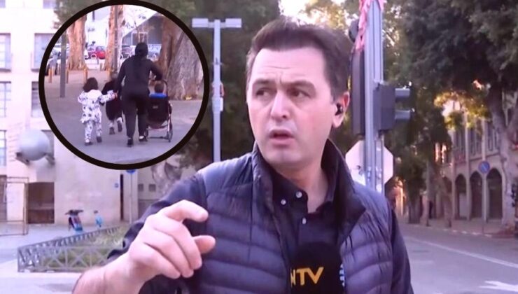 NTV Ekibi Tel Aviv’de Canlı Yayında Sığınaklara Kaçtı