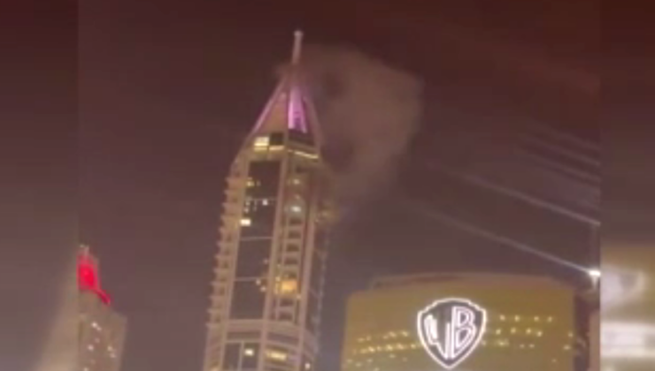 Dubai Marina Kulesi’ne İHA Parçaları İsabet Etti