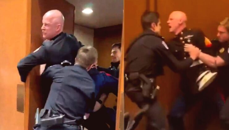 Kongre’de Savaş Protestocusu Eski Askerin Kolu Polis Müdahalesiyle Kırıldı