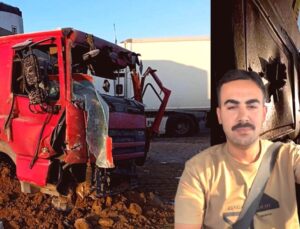İran’da Hayatını Kaybeden Türk TIR Sürücüsünün Kaza Yapan Aracı Görüntülendi