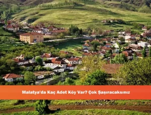 Malatya’da Köy Kalmadı, Peki Kaç Mahalle Var?