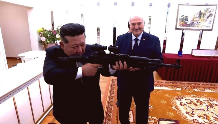 Lukaşenko’dan Kim Jong Un’a Tüfek Hediyesi: “Düşman Çıkarsa Diye”