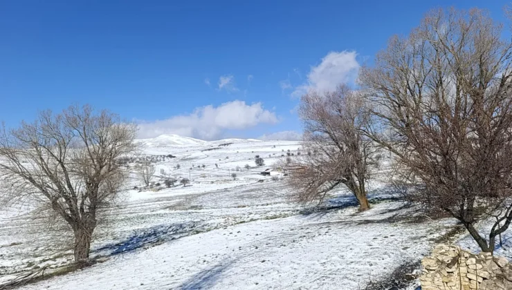 Hekimhan’ın Zirveleri Baharda Beyaza Bürüdü