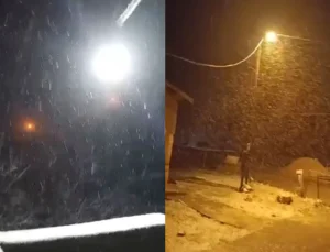 Malatya’da Bahar Yerini Kışa Bıraktı: Darende’ye Kar ve Dolu Yağdı