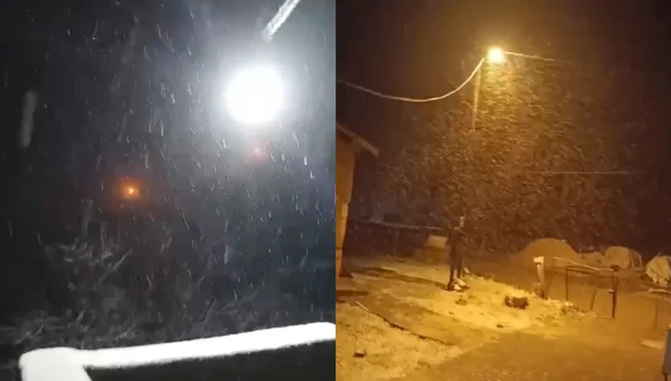 Malatya’da Bahar Yerini Kışa Bıraktı: Darende’ye Kar ve Dolu Yağdı