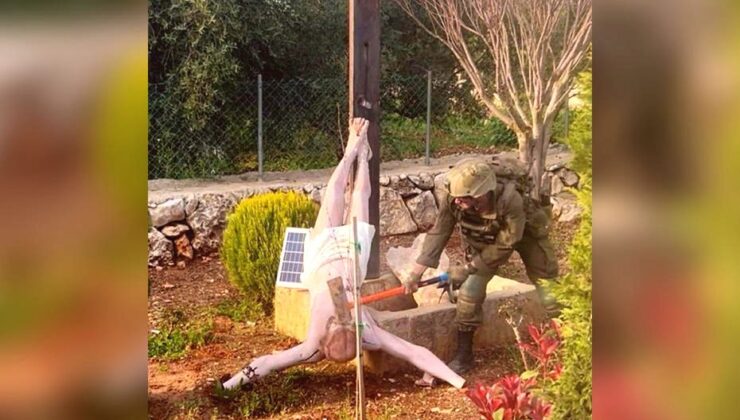 İsrail Askeri, Lübnan’da Hz. İsa Heykelini Parçaladı, Tepkiler Çığ Gibi Büyüdü