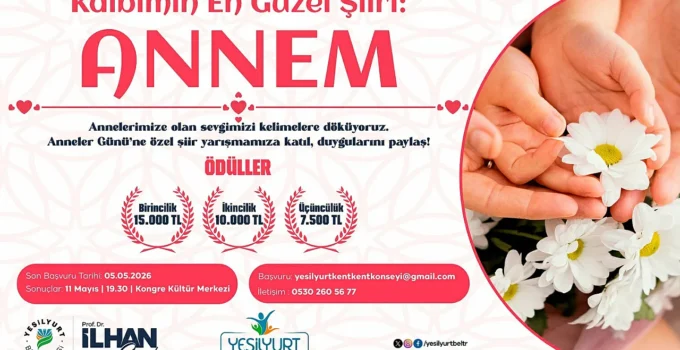 Anneler Günü Şiir Yarışması Malatya’da Başladı, Büyük Ödüller Sahiplerini Bekliyor