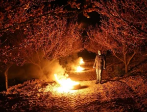 Kayısı Tomurcukları Don Tehdidi Altında: Malatya’da Üreticiler Bahçelerde Nöbette
