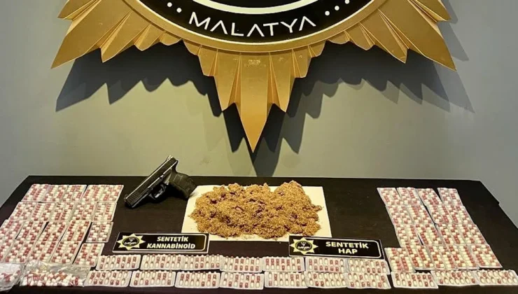 Malatya’da Uyuşturucu Operasyonu: 5 Gözaltı, Yüksek Miktarda Madde ve Silah Ele Geçti