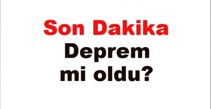 Kahramanmaraş Andırın’da 3.6 Büyüklüğünde Deprem Kaydedildi