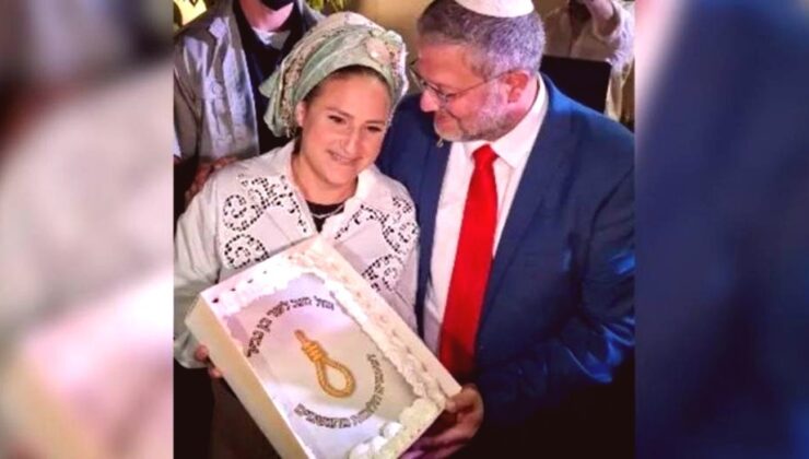 İdam Yasası Destekçisi İsrailli Bakan, Urgan Temalı Pasta ile Doğum Günü Kutladı